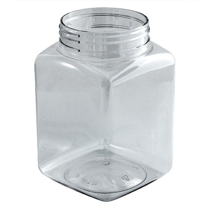 17 oz. Clear PET Square Plastic Spice Bottle  (63-400/63-485)