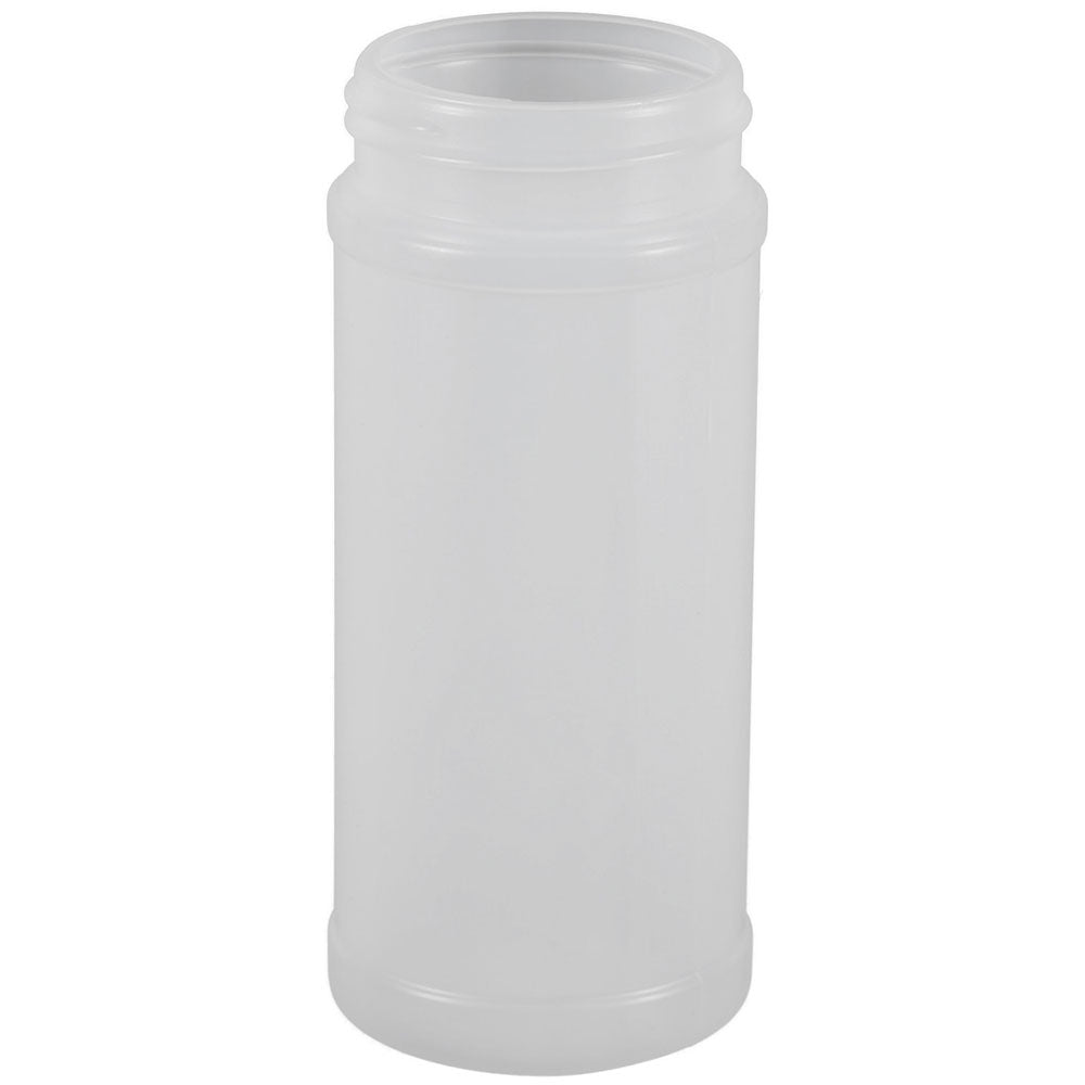 16oz Natural HDPE Spice Bottle, Label Panel, (63-485)