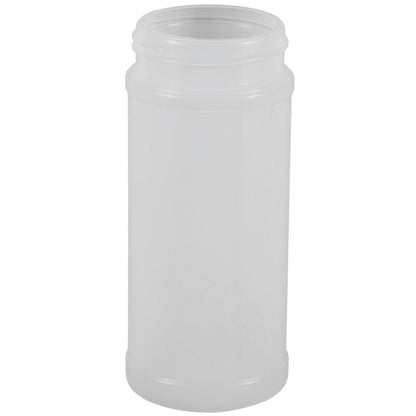 16oz Natural HDPE Spice Bottle, Label Panel, (63-485)